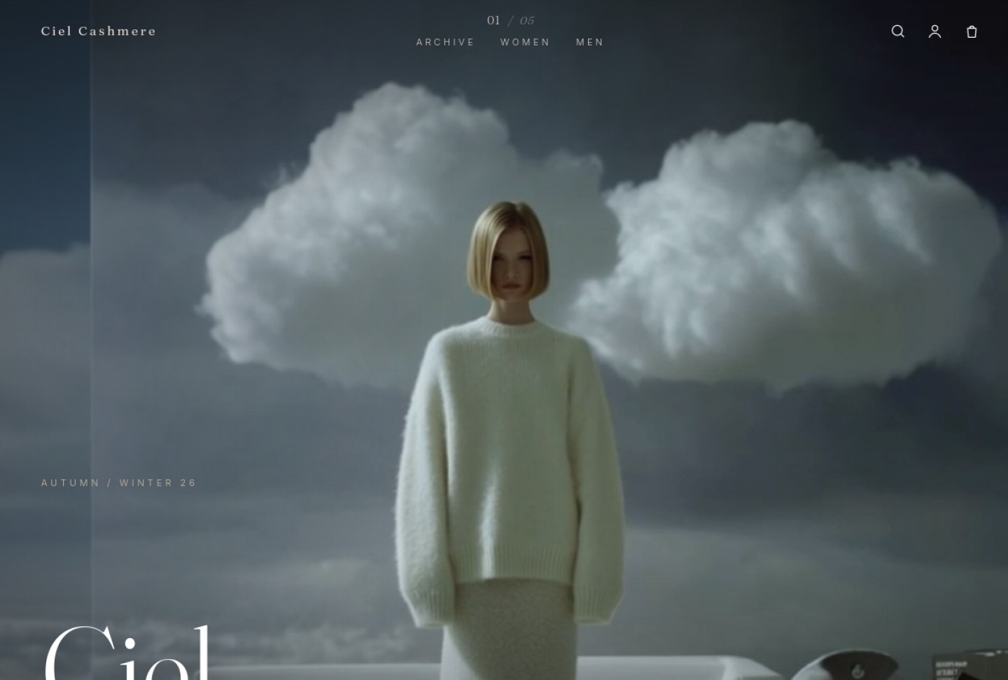 Ciel Cashmere — full storefront preview